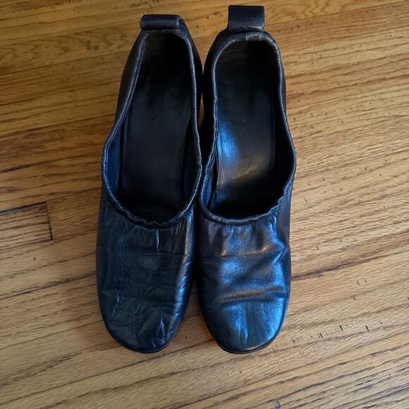 CELINE by Phoebe Philo Runway Soft Ballerina Block Heels Black Size 6.5 - Picture 2 of 10